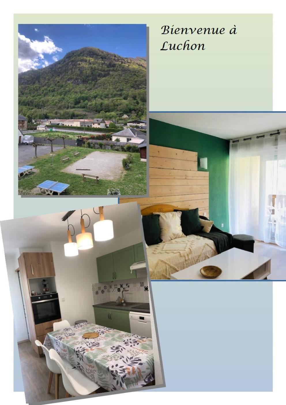 Appart T 3 Bagneres-De-Luchon Vue Montagne - Piscine Mi Juin Extérieur photo